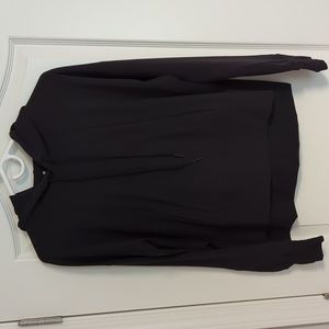 Athleta Hi-Low Hoodie, Black, XS